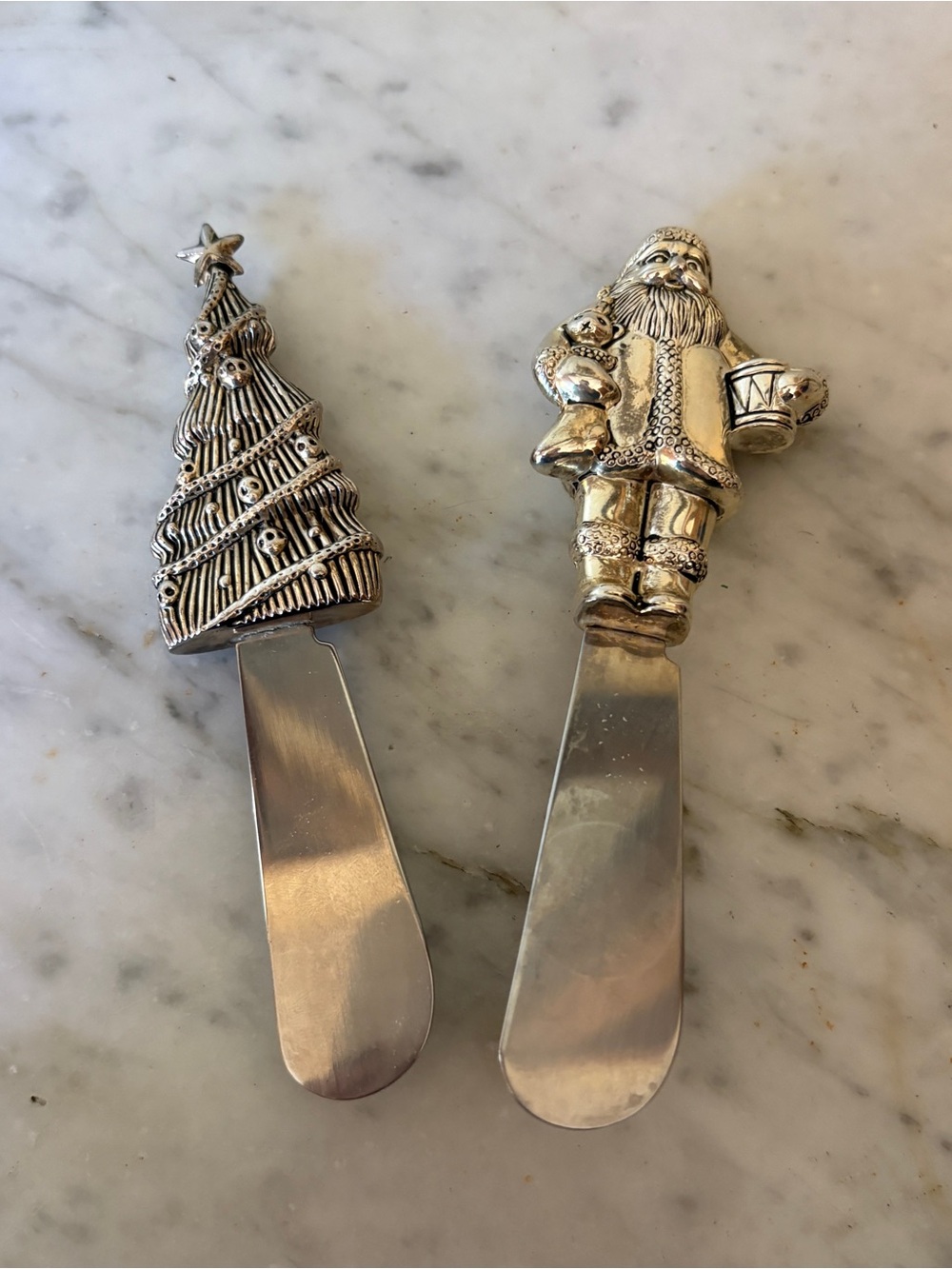 Vintage Christmas Cheese Butter Spreader
